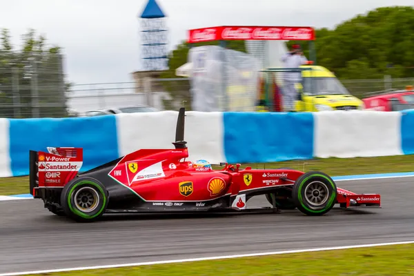 Tým scuderia ferrari f1, fernando alonso, 2014 — Stock fotografie