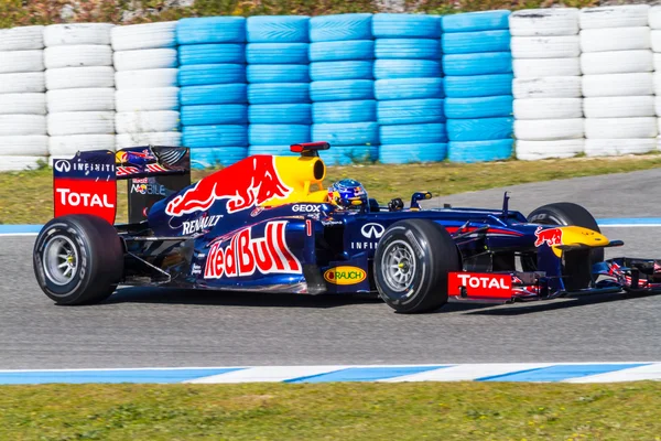 Equipe Red Bull F1, Sebastian Vettel, 2012 — Fotografia de Stock