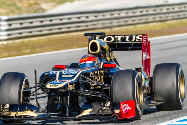 Команда Lotus Renault F1, Ромен Феттель, 2012 — стоковое фото