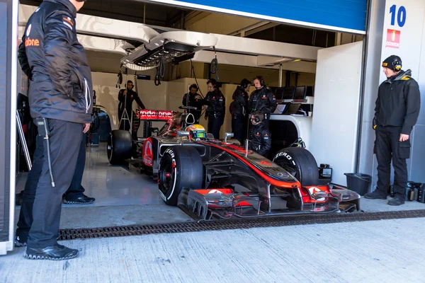 Equipo McLaren F1, Lewis Hamilton, 2012 — Foto de Stock