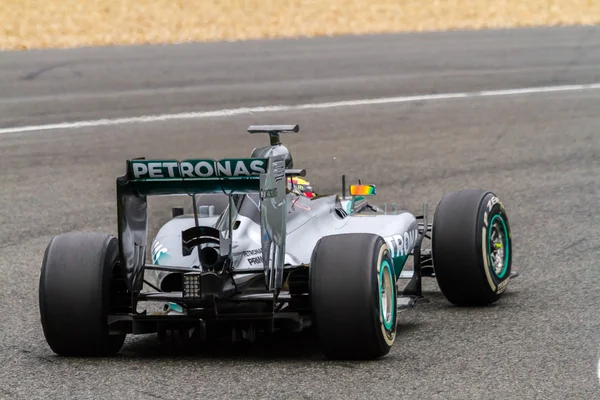 Equipo Merceces F1, Lewis Hamilton, 2014 — Foto de Stock