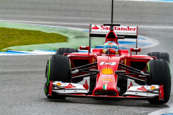 Tým scuderia ferrari f1, fernando alonso, 2014 — Stock fotografie