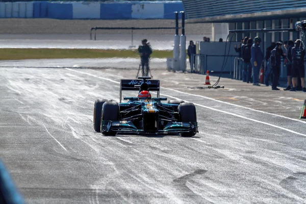 Tým catherham f1, jarno trulli, 2012 — Stock fotografie