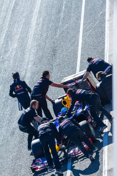 Csapat a red bull f1, sebastian vettel 2012 — Stock Fotó