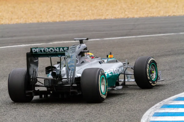 Equipe Merceces F1, Lewis Hamilton, 2014 — Fotografia de Stock