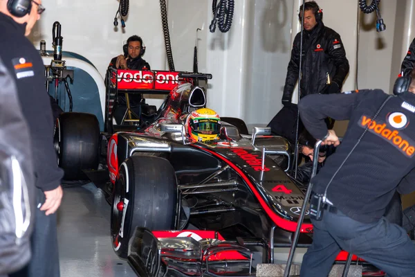 Equipe McLaren F1, Lewis Hamilton, 2012 — Fotografia de Stock