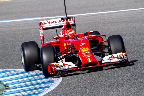 팀 scuderia ferrari f1, 키 미 raikkonen, 2014 — 스톡 사진