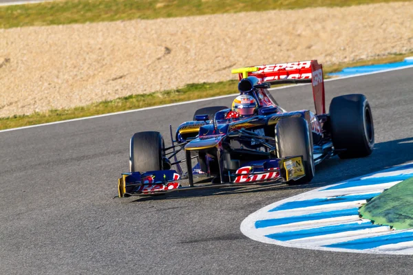 Equipe Toro Rosso F1, Jean Eric Vergne, 2012 — Fotografia de Stock