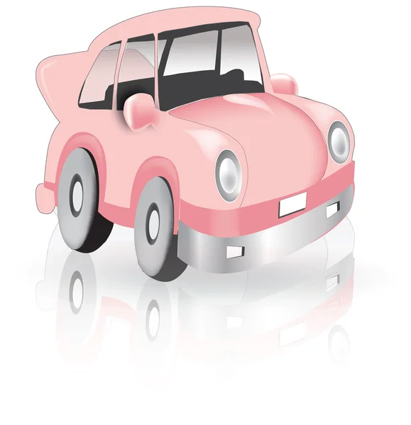 Car pink — Stock Vector