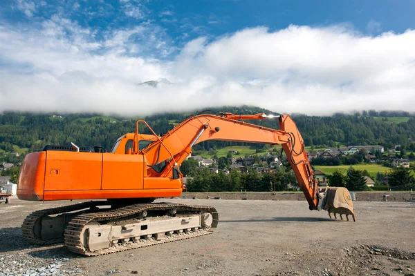 Excavator at construction site — Stock Photo, Image