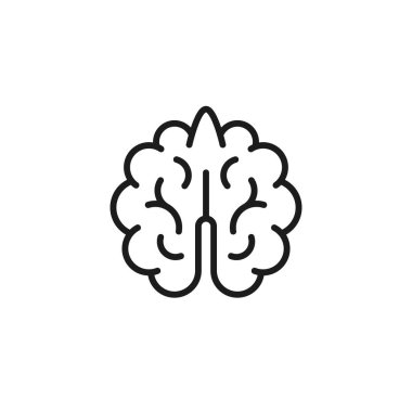 Ceviz çizgisi simgesi. İnce çizgili çizim. Vektör izole edilmiş dış hat sembolü.