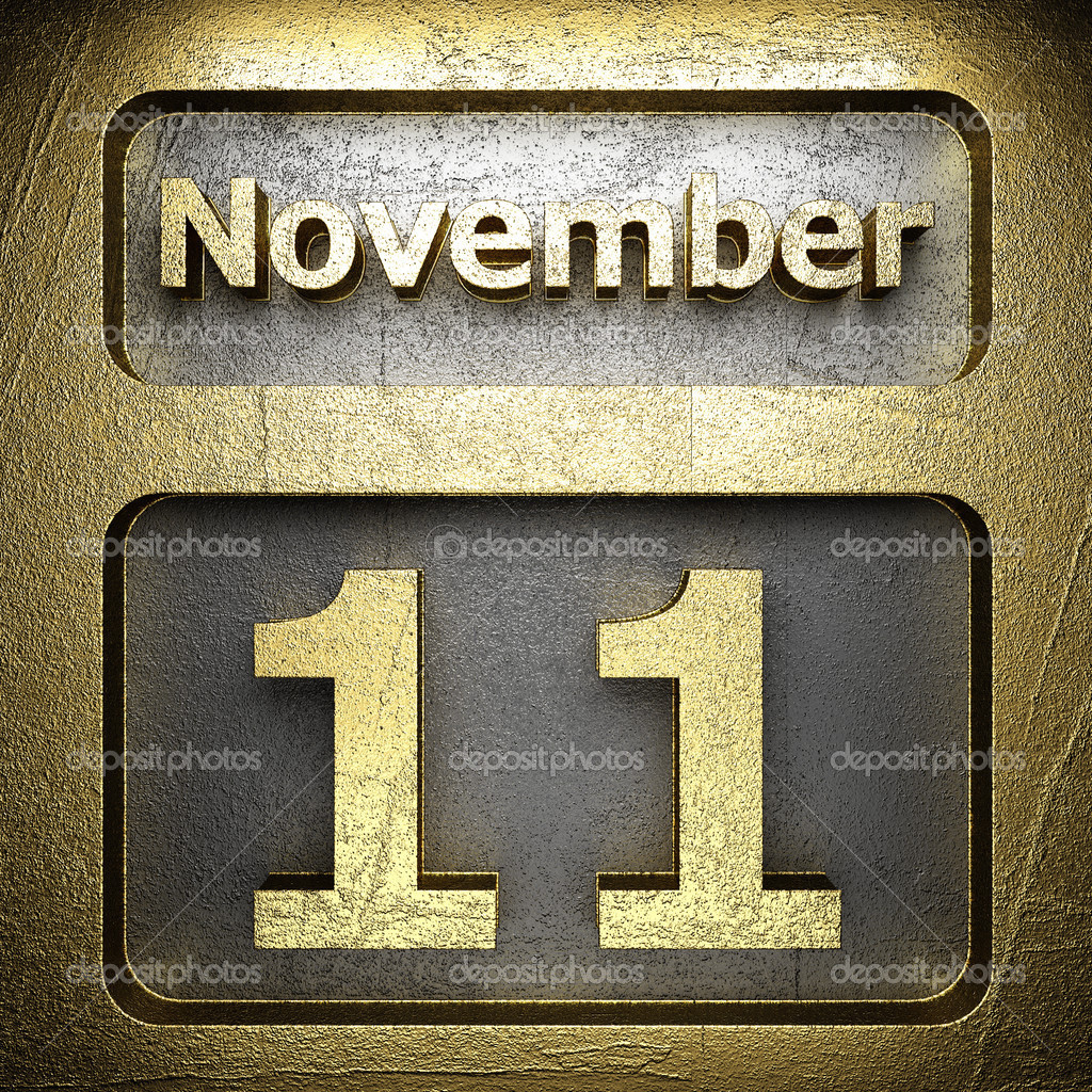 November 11 Golden Sign Stock Photo C Videodoctor 23198682