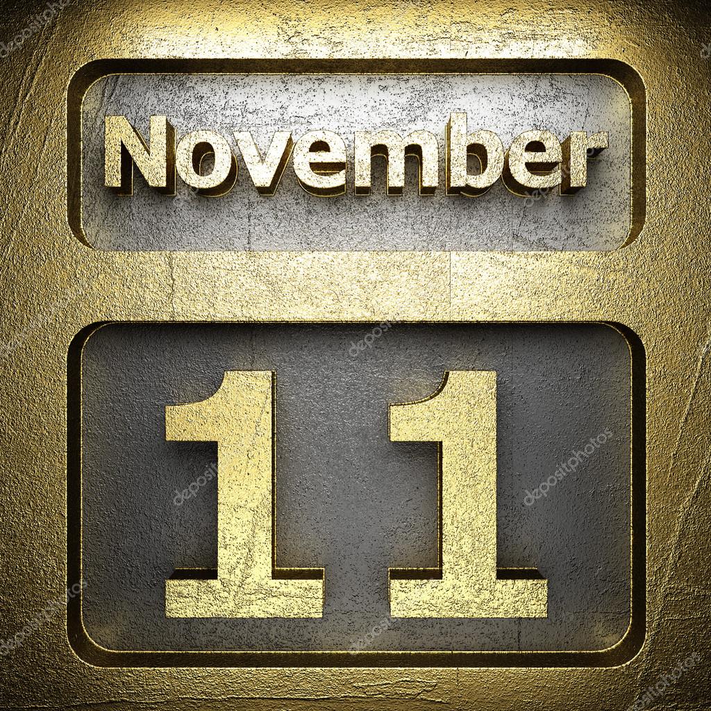 November 11 Golden Sign Stock Photo C Videodoctor 23198682