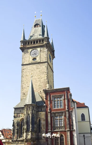 Tour et horloge de la vieille mairie, Prague — Photo