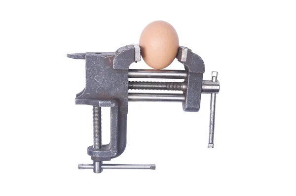 Egg under pressure — Stock Photo, Image