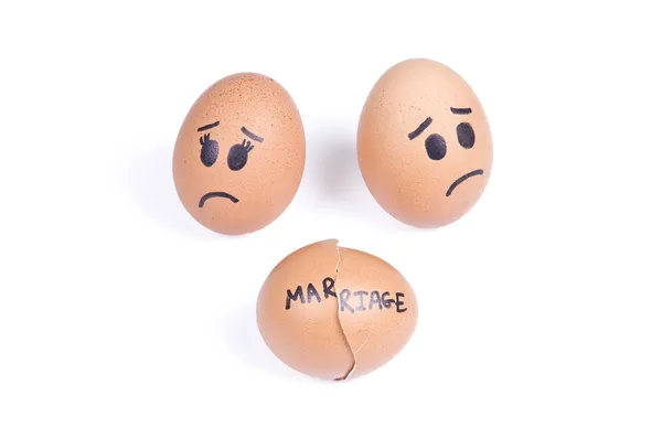 Hibás a házasság fogalma Stock Kép