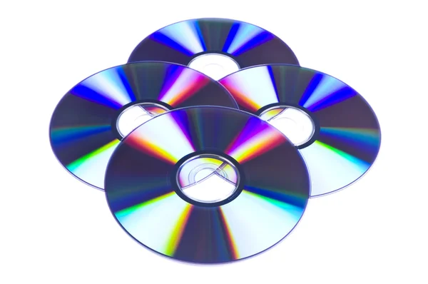 Four DVD disks — Stock Photo, Image