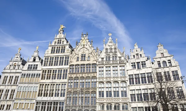 Traditionele huizen in anwerp, België — Stockfoto