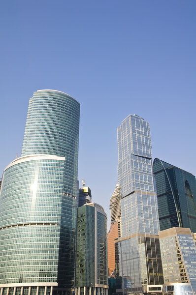 View of the Scyscrapers in the Moscow-city, Russian capital