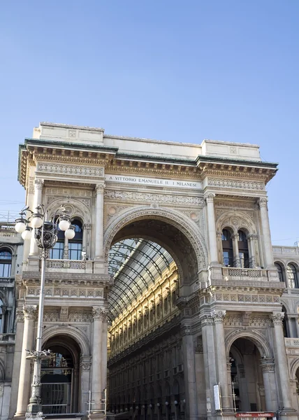 Vittorio emanuele Galerie von Mailand — Stockfoto