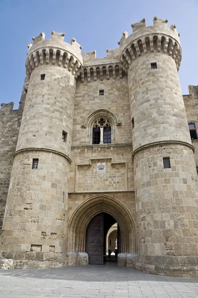 Pałac wielkiego mistrza rycerstwa Rodos — Zdjęcie stockowe