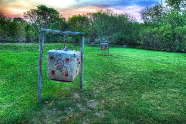 HDR pohyblivých cílů lukostřelba — Stock fotografie