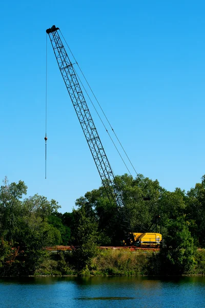 Gąsienicowe przybrane boomcrane — Zdjęcie stockowe