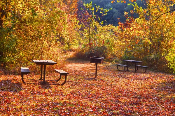 High Dynamic Range image of a campsite. — Stock Photo, Image