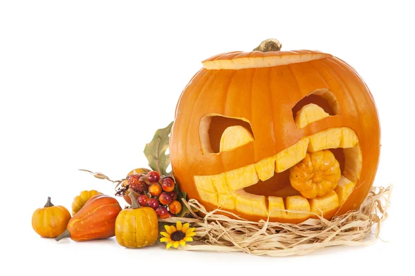 Halloween pompoenen — Stockfoto