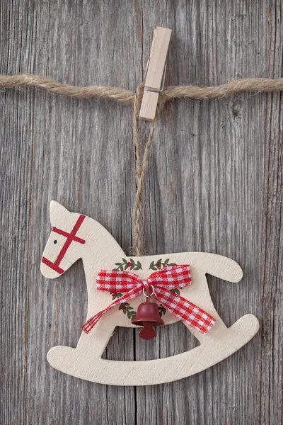 Wooden rocking horse — Stock Photo, Image