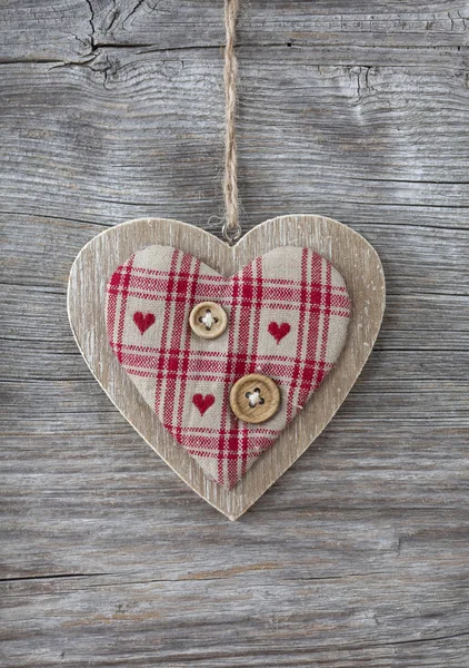 Heart with button — Stock Photo, Image