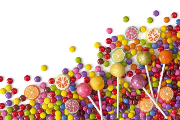 Karışık renkli tatlılar — Stok fotoğraf