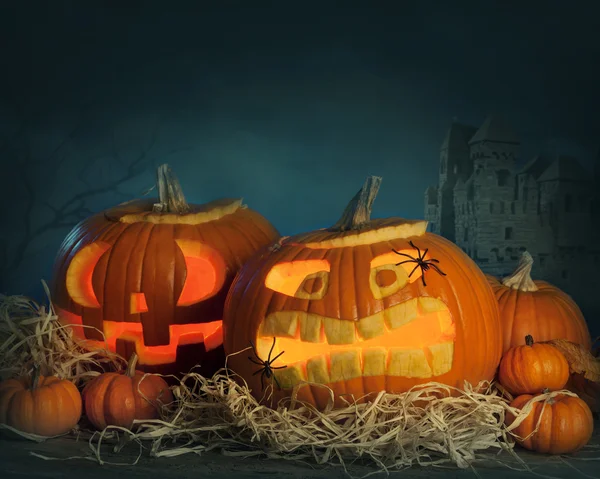 Halloween pompoenen — Stockfoto