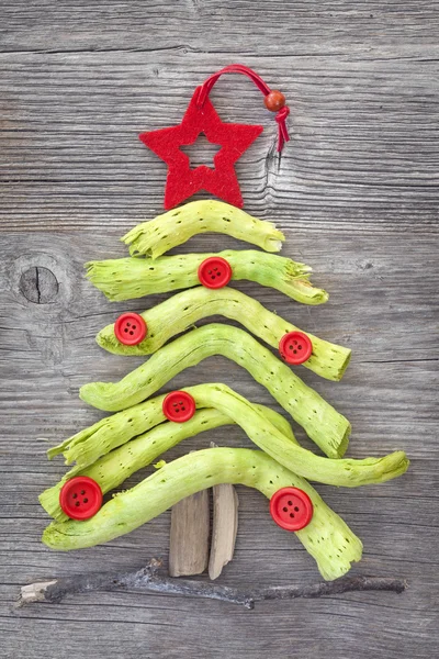 Grüner Weihnachtsbaum — Stockfoto