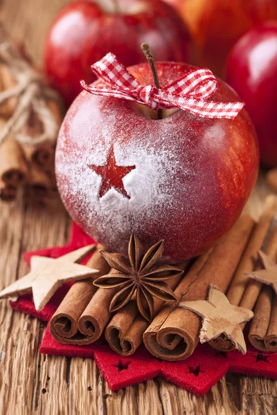 Red winter apples — Stock Photo, Image