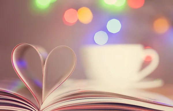 Libro con corazón — Foto de Stock