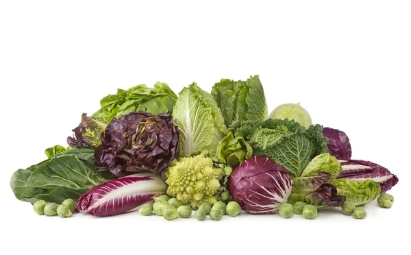 Assortment of fresh cabbages — Stock Image Assortment of fresh cabbages Royalty Free Stock Images