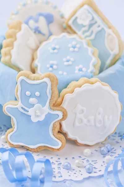 Baby boy cookies — Stock Photo, Image