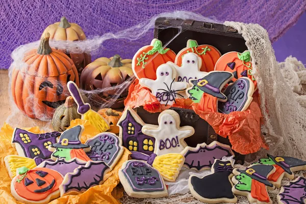 Ciasteczka na Halloween — Zdjęcie stockowe
