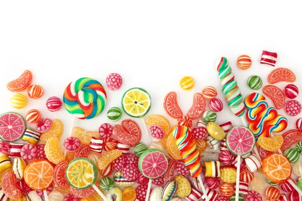 Gemischte bunte Fruchtbonbons — Stockfoto