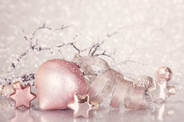 pembe Noel dekorasyon