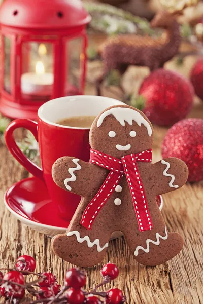 Natal Gingerbread Man — Fotografia de Stock