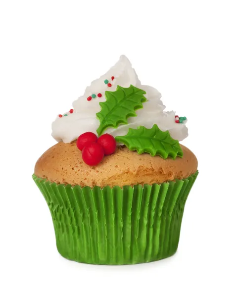 Christmas cupcake Stock Picture
