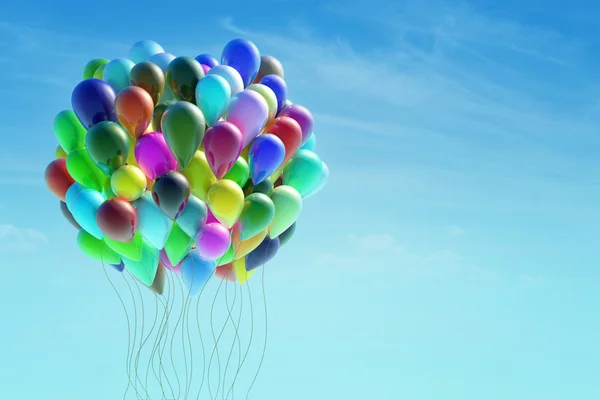 Gruppe von bunten Luftballons — Stockfoto