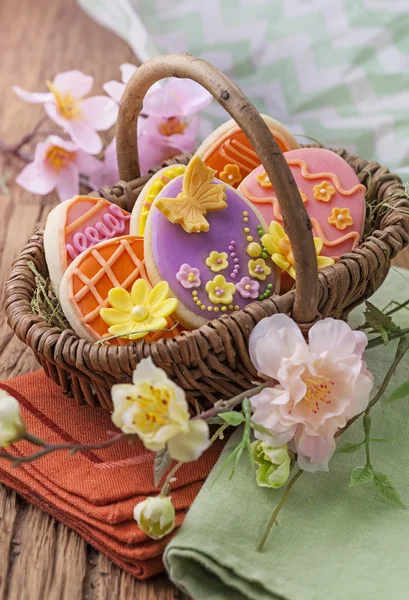 Colorful easter cookies — Stock Photo, Image