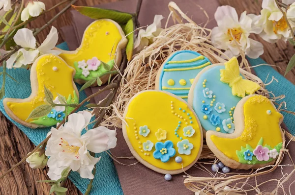 Coloridas galletas de Pascua — Foto de Stock