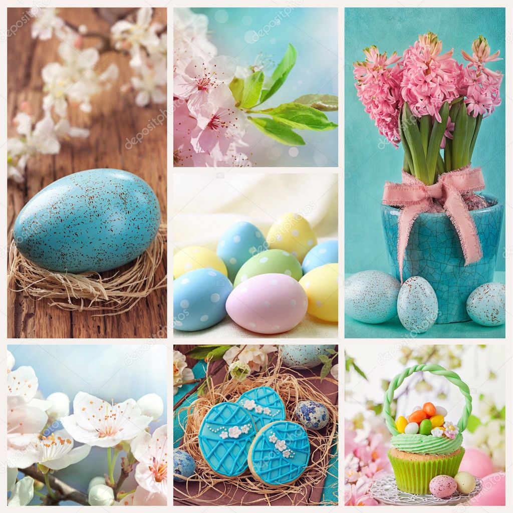 Easter collage — Stock Photo © egal 43425641