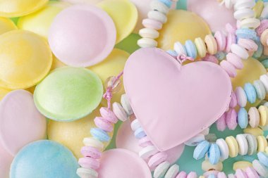 pastel renkli tatlılar 