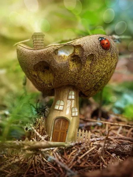 Fantasy casa di funghi — Foto Stock