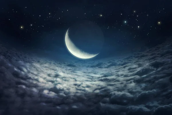 Abstract Magic Background Half Moon — Foto de Stock